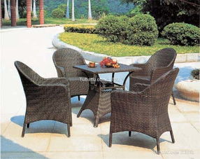 最新公園休閑藤椅