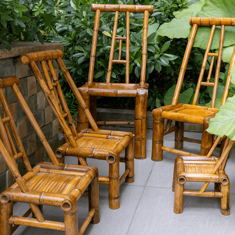 游復吟老式藤椅小藤椅老式靠背竹椅子純手工茶館傳統