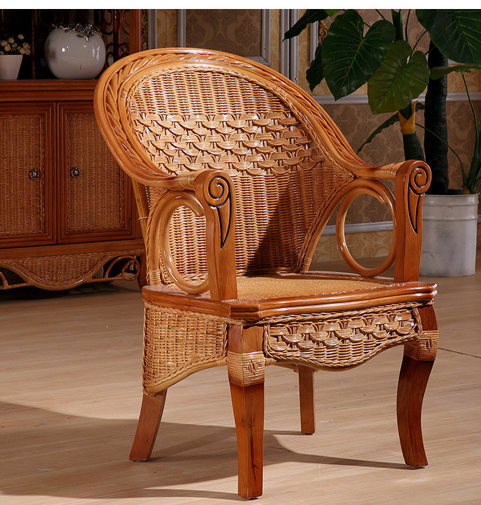 簡約古典戶外客廳印尼藤藤椅 藤椅三件套