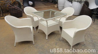 正華中園 藤椅 陽臺 桌椅 戶外桌椅 庭院 休閑桌椅15 a830b653